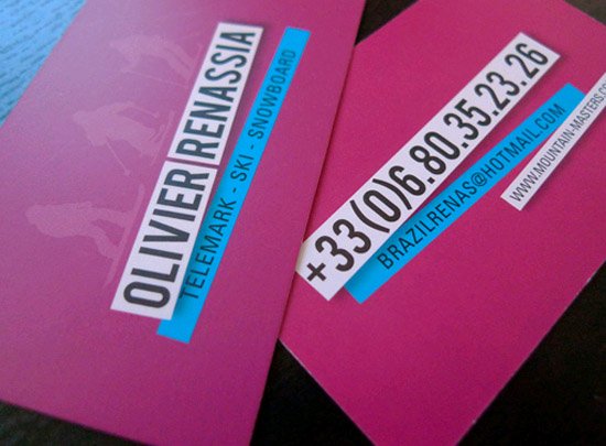 cool business card olivier renassia2Cool Business Card   Olivier Renassi