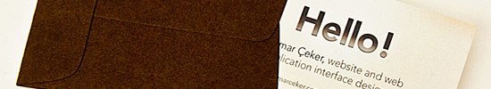 Cool Business Card in an Envelope