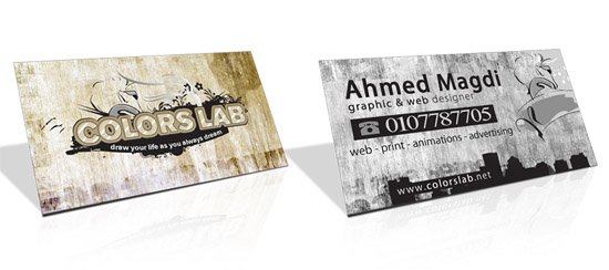 Cool Business Card Design - Colors Lab