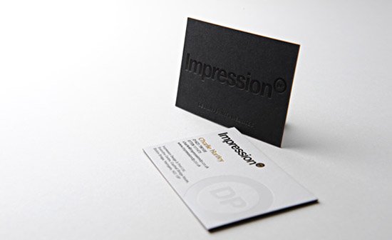 cool letterpress business card impression dp2Cool Letterpress Business Card   Impression DP