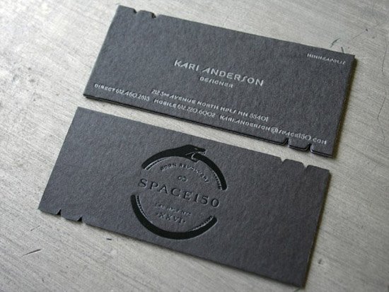 unique business card space1502Unique Business Cards   Space 150
