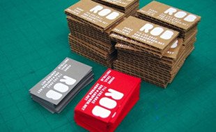 Unique Cardboard Business Cards - Rob