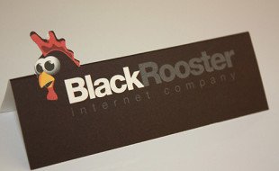 Cool and Unique Business Card – Black Rooster