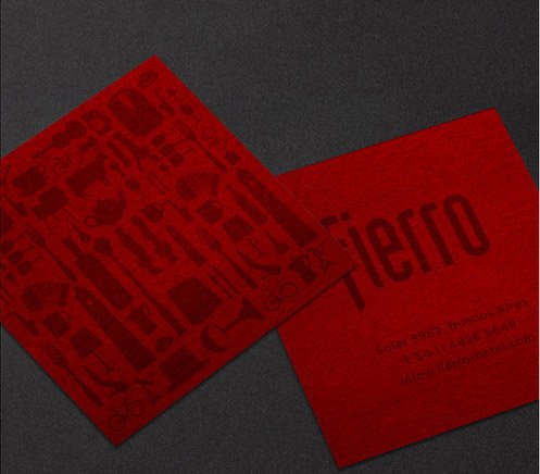 cool square business card fierro2Cool Business Card   Fierro