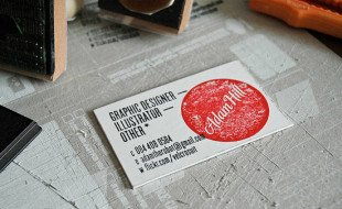 Stamped Business Card – Adam Hill