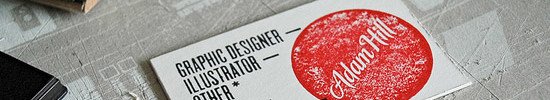 Stamped Business Card - Adam Hill