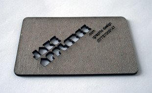 Unique Laser Cut Business Card