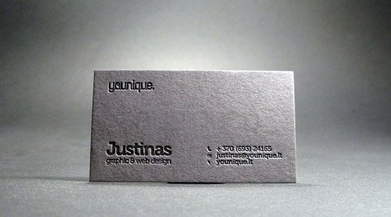 unique letterpress business card younique2Unique Letterpress Business Card   YOUnique