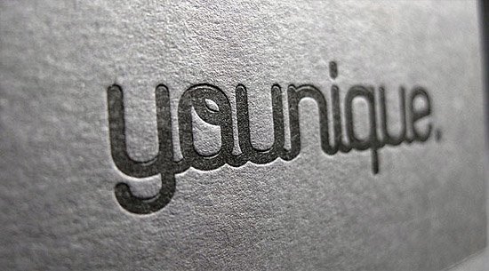 unique letterpress business card younique3Unique Letterpress Business Card   YOUnique