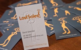 Creative Business Card - LostSoles Climbing