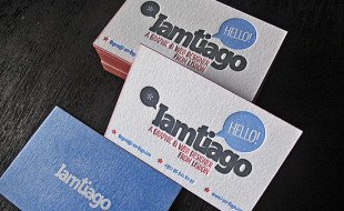 Letterpressed Business Cards – I am Tiago