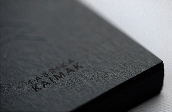 unique letterpress business card kaimak2Unique Letterpress Business Card   Kaimak