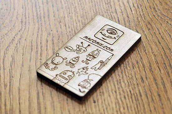 unique wooden business card macomix2Unique Wooden Business Card   Macomix