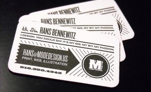 Letterpress Business Card – Hans Bennewitz