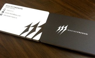 Cool Minimalistic Business Cards – Maxime Fredon