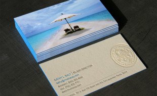 Beautiful Letterpress Business Card – Musha Cay