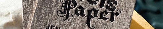 Cool Letterpress Business Card - Jen Strickland