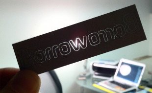 Unique Die Cut Business Card – Borrow Or Rob