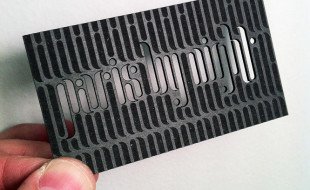 Unique Die Cut Business Card – Paris by Night