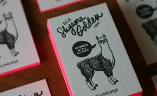 Unique Letterpress Business Card – Shyama Golden