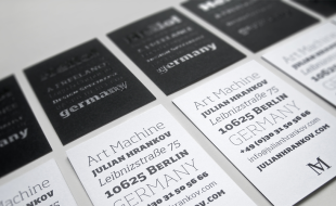 Cool Typography Business Card – Art Machine