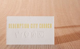 Letterpress Business Card – Redemption City Church