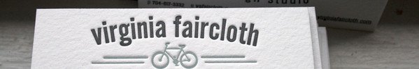 Letterpress Business Card - Virginia Faircloth
