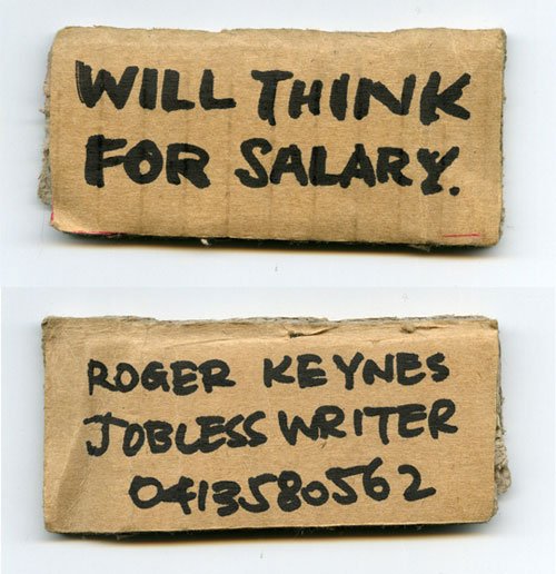 Unique Business Card Roger Keynes