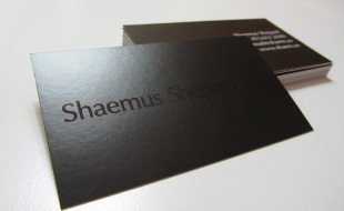 Cool Black Business Cards – Shaemus Shepard