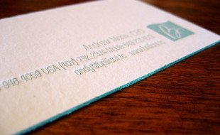 Letterpress Business Card – Brilliant