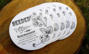 Round Business Card - Seeded