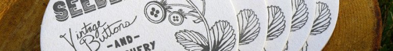 Round Business Card - Seeded