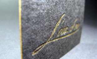 Unique Letterpress Business Card – Lica d’oro