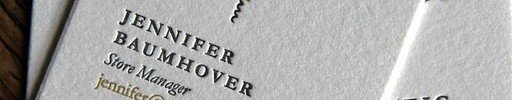 Beautiful Letterpress Business Card - Corked Dubuque