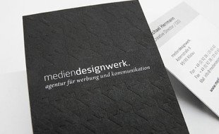 Cool Letterpress Business Card – Medien DesignWerk
