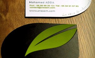 Custom Silver Foil Business Card