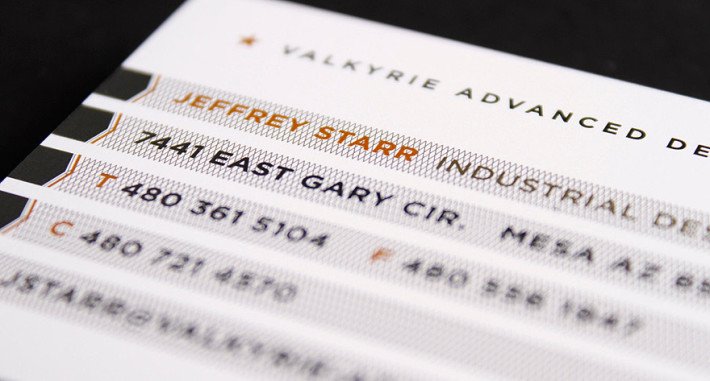Cool Business Card - Valkyrie
