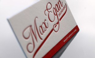 Letterpress Business Card – Max Egan