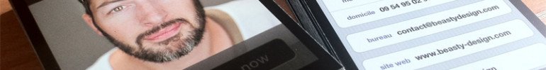 Unique iPhone Business Cards - Beasty Design