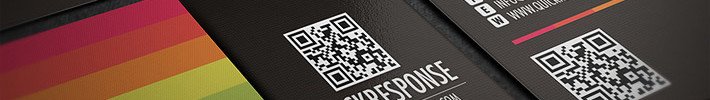Cool Business Card Template with QR Code