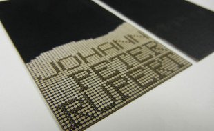 Laser Cut Business Card - Johann Peter Ruport
