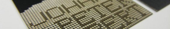 Laser Cut Business Card - Johann Peter Ruport