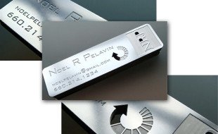 Stainless Steel Business Card – Noel R Pelavin