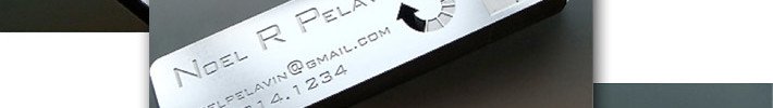Stainless Steel Business Card - Noel R Pelavin