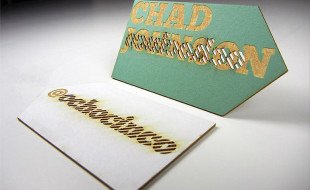 Cool Laser Cut Business Card - Chad Johnson