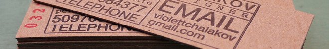 Creative Business Card - Violet Tchalakov