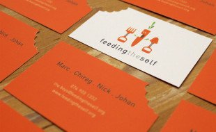 Die Cut Business Card – Feeding The Self