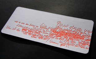 Letterpress Business Card Idea