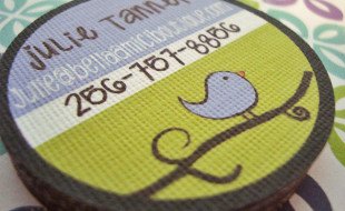 Round Business Card - Julie Tanner