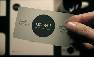 Semi Transparent Plastic Business Card - Accent